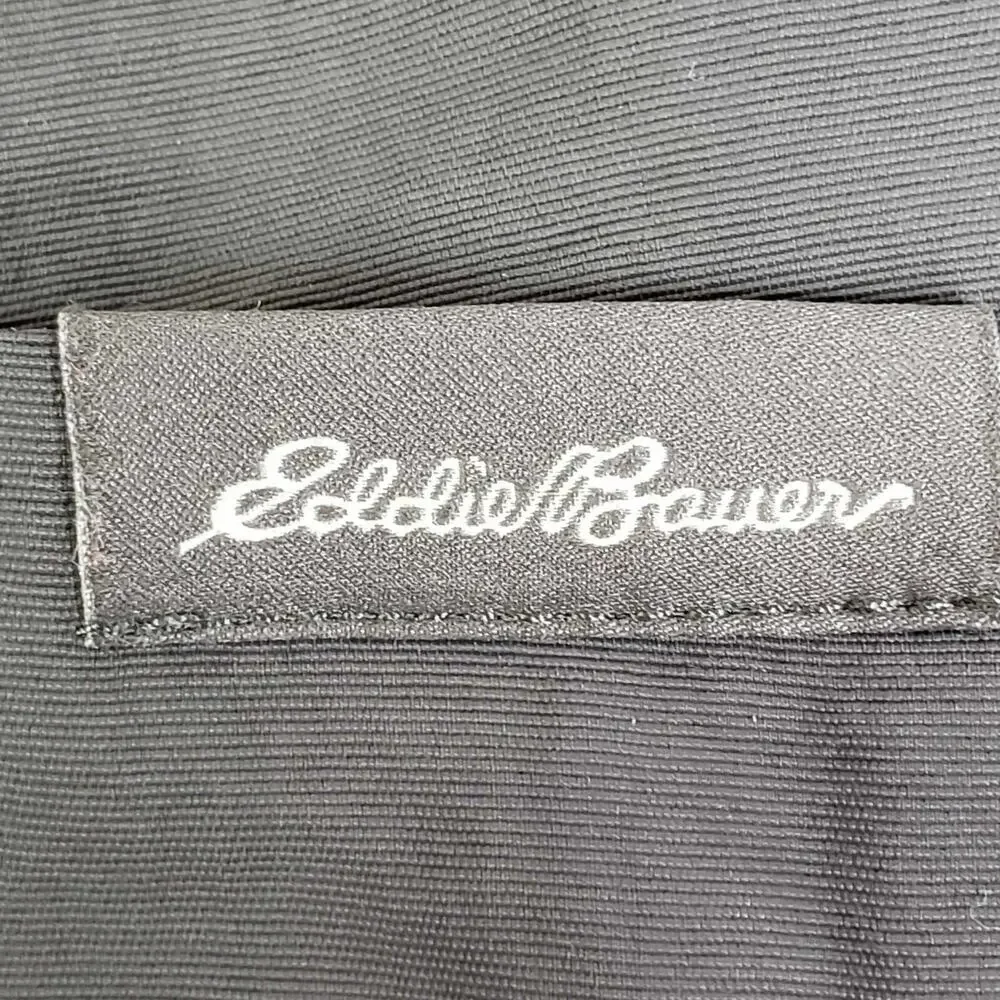 Eddie Bauer Shorts Men's Size 30 Gray Flat Front Hiking Nylon 10” Inseam